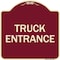 Signmission Traffic Entrance Truck Entrance Heavy-Gauge Aluminum Architectural Sign, 18" x 18", BU-1818-22791 A-DES-BU-1818-22791 - alternate 1
